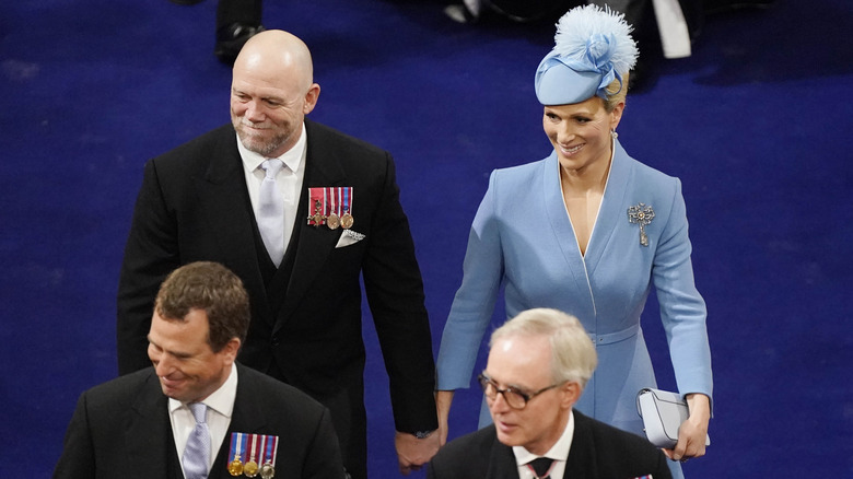 Mike and Zara Tindall at King Charles' coronation