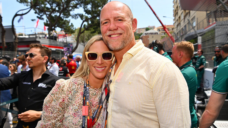 Zara and Mike Tindall smiling