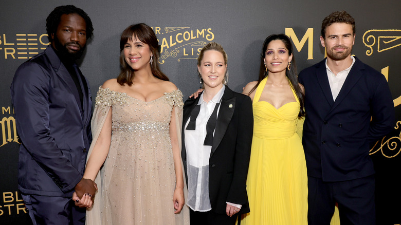 Mr. Malcolm's List cast posing at premiere