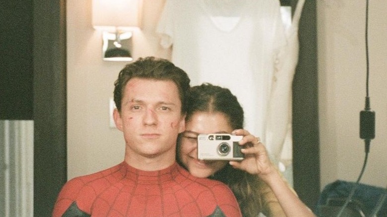 Zendaya and Tom Holland take a selfie
