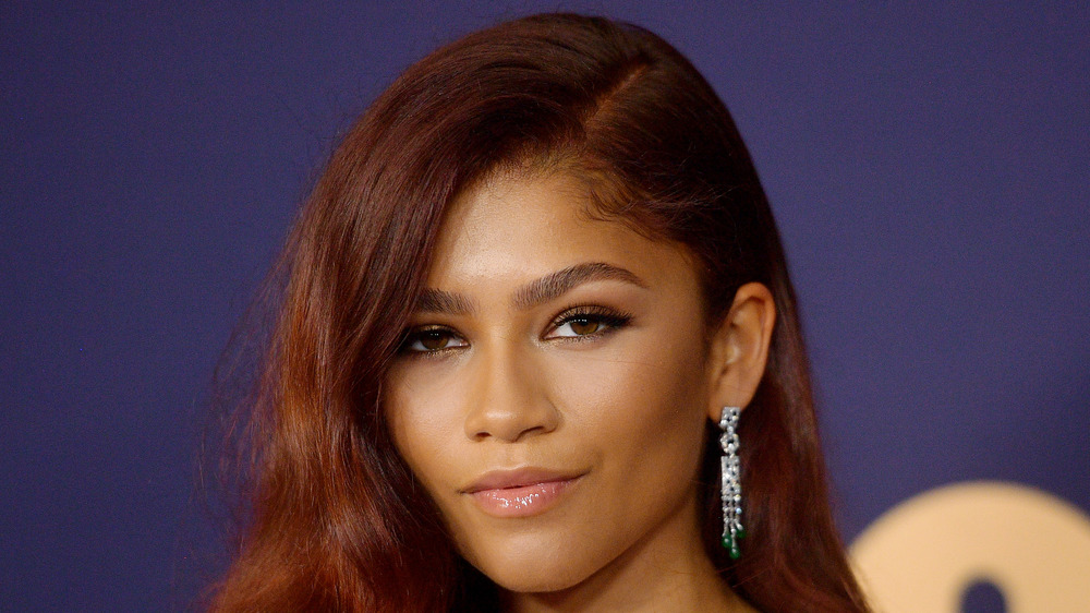 Zendaya poses at an event