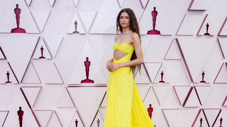 Zendaya yellow Oscars outfit