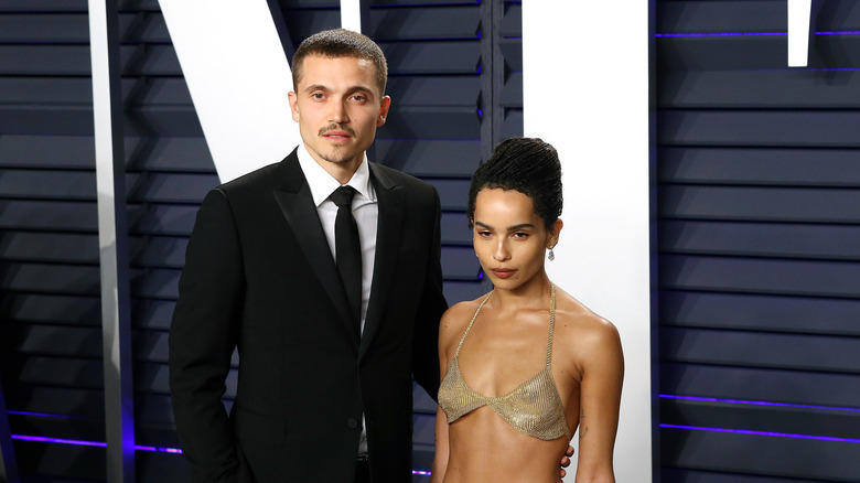 Karl Glusman & Zoe Kravitz on the red carpet