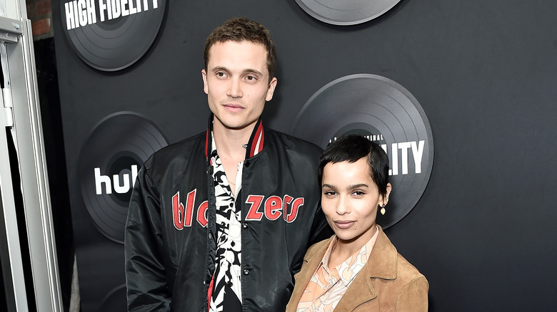 Zoë Kravitz and Karl Glusman attend a red carpet