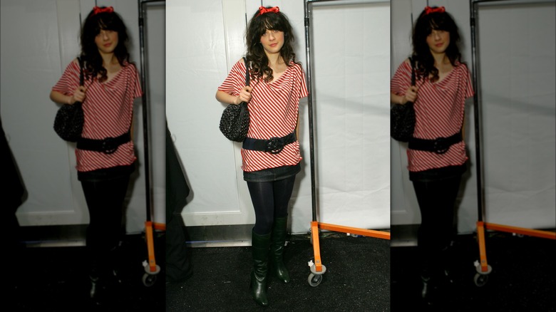 Zooey Deschanel at the Mercedes Benz 2006 Fashion Week