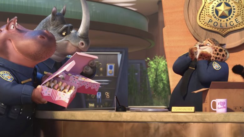 Officer Clawhauser in Zootopia